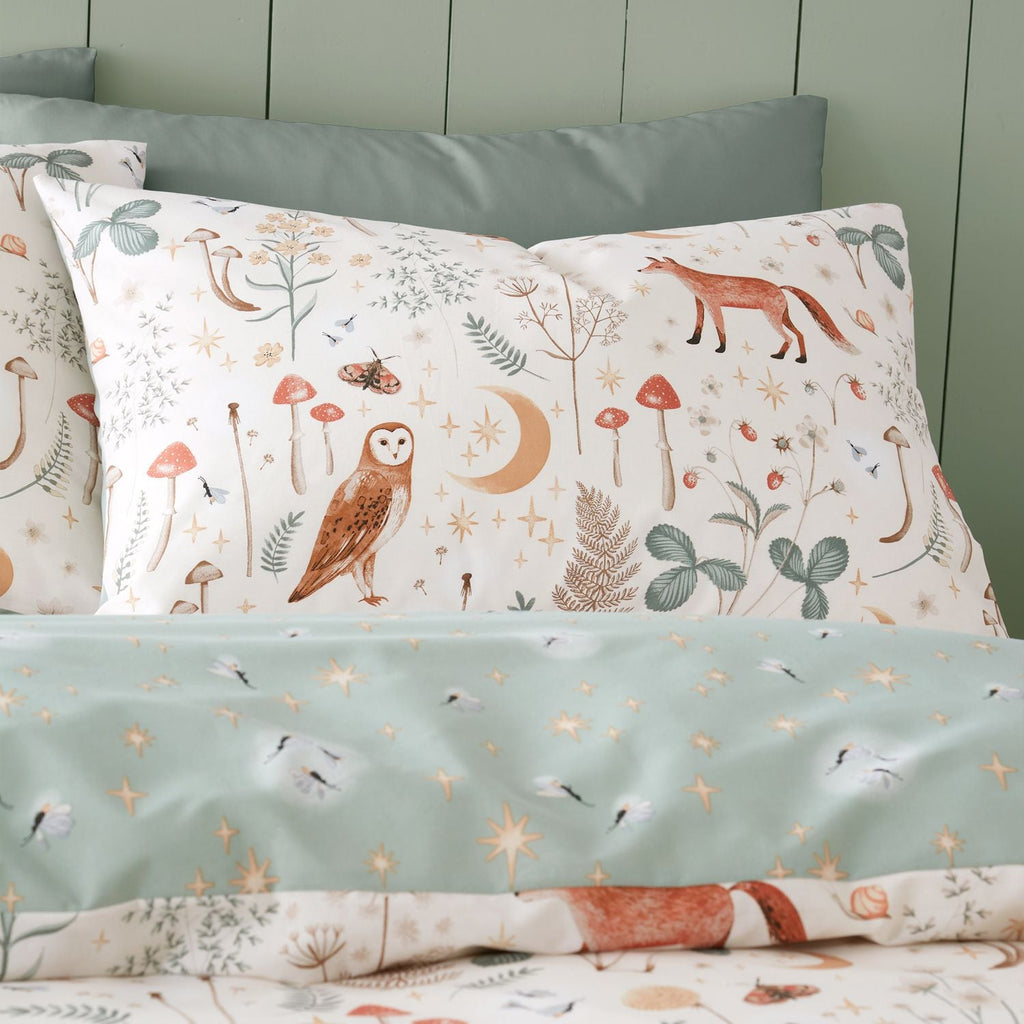 Catherine Lansfield Enchanted Twilight Animals Natural Duvet Set