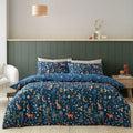 Catherine Lansfield Enchanted Twilight Animals Navy Blue Duvet Set