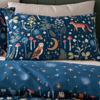 Catherine Lansfield Enchanted Twilight Animals Navy Blue Duvet Set