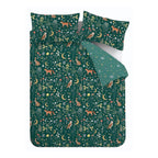 Catherine Lansfield Enchanted Twilight Animals Forest Green Duvet Set