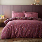 Catherine Lansfield Enchanted Twilight Animals Plum Duvet Set