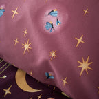 Catherine Lansfield Enchanted Twilight Animals Plum Duvet Set