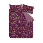 Catherine Lansfield Enchanted Twilight Animals Plum Duvet Set