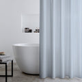 Catherine Lansfield Timeless Stripe Blue Shower Curtain