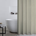 Catherine Lansfield Timeless Stripe Green Shower Curtain