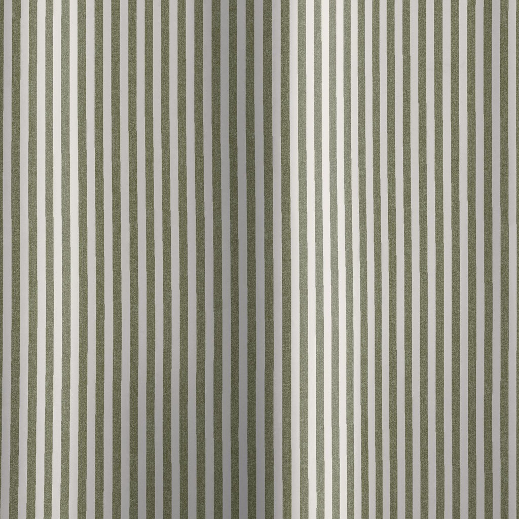 Catherine Lansfield Timeless Stripe Green Shower Curtain