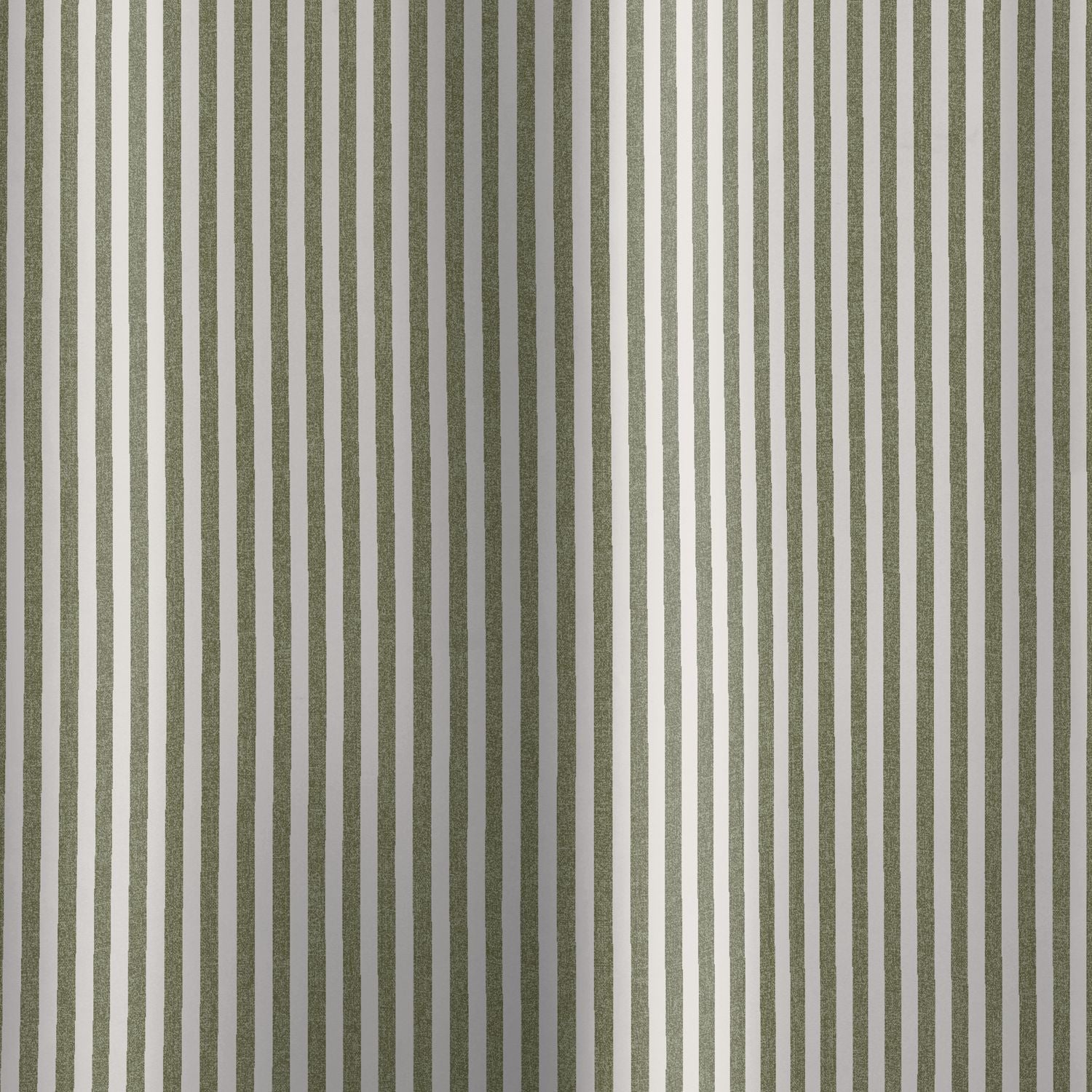 Catherine Lansfield Timeless Stripe Green Shower Curtain
