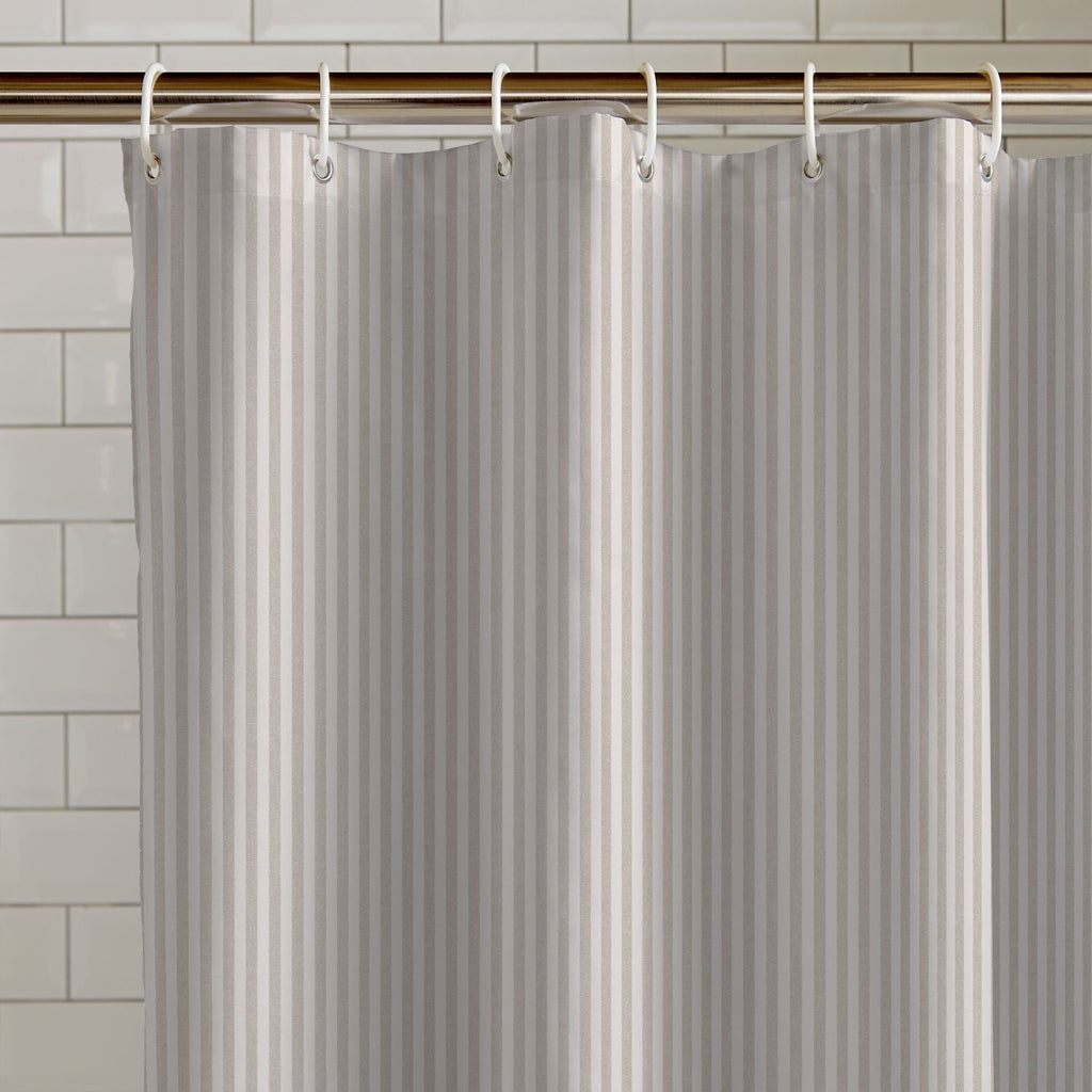 Catherine Lansfield Timeless Stripe Natural Shower Curtain