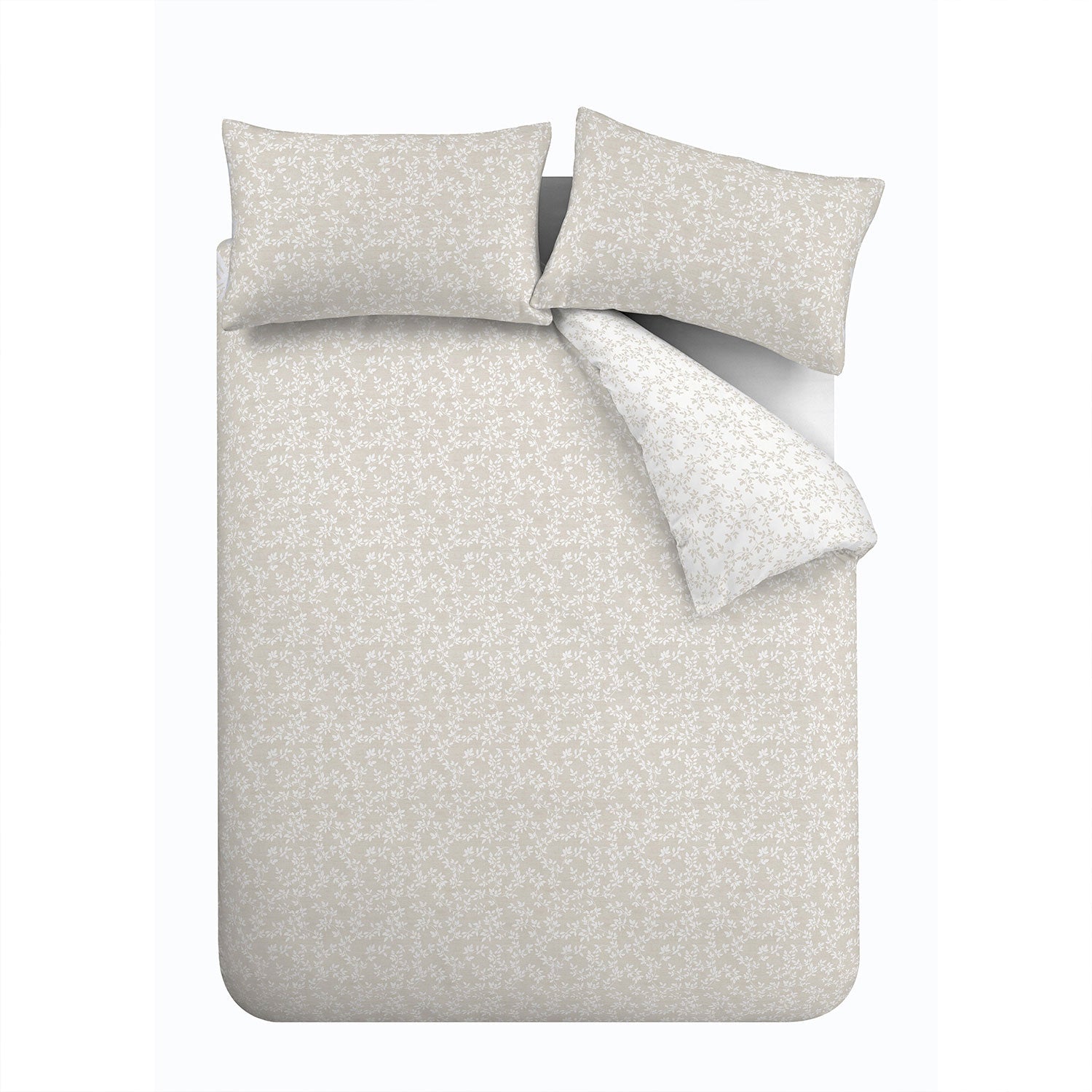 Bianca Shadow Leaves Natural 200TC Duvet Set