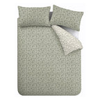 Bianca Shadow Leaves Soft Green 200TC Cotton Duvet Set
