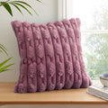 Bianca So Soft Pink Carved Faux Fur Cushion