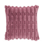 Bianca So Soft Pink Carved Faux Fur Cushion