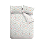 Catherine Lansfield Cameo Floral Soft Green Reversible Duvet Set