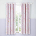 Catherine Lansfield Fairytale Unicorn Pink Reversible Eyelet Curtains