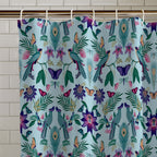 Catherine Lansfield Mya Tropical Bird Shower Curtain Panel