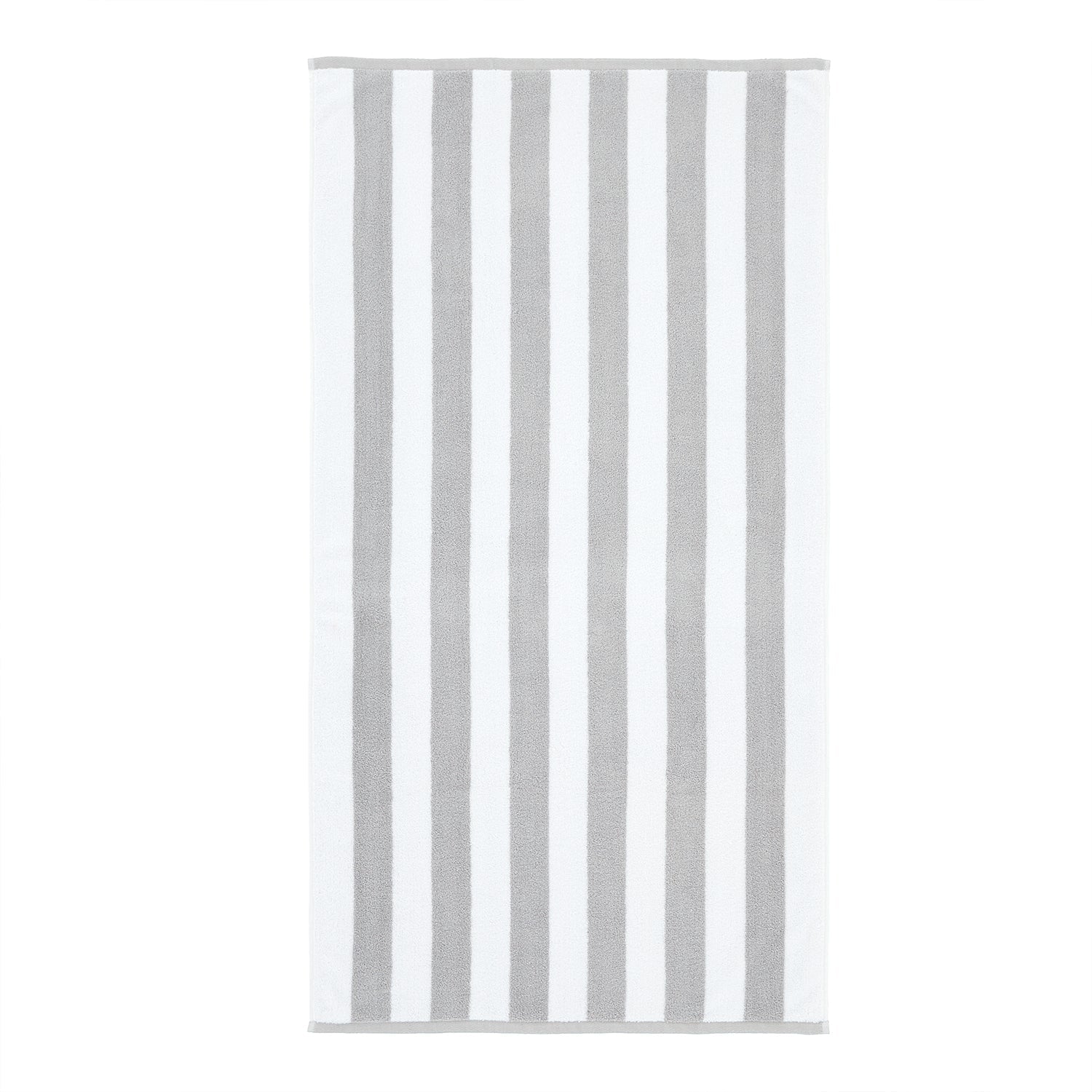 Bianca Reversible Stripe Grey Jacquard Towels