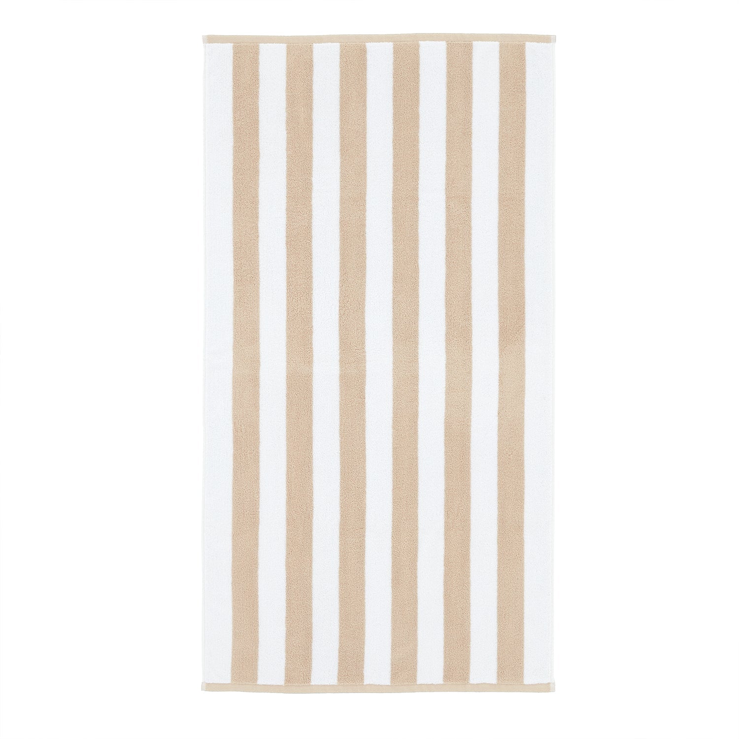 Bianca Reversible Stripe Natural Jacquard Towels