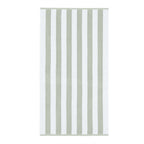 Bianca Reversible Stripe Sage Green Jacquard Towels