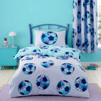 Catherine Lansfield Tie Dye Lilac Football Reversible Duvet Set