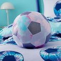 Catherine Lansfield Lilac Tie Dye Football 3D Shaped Cushion