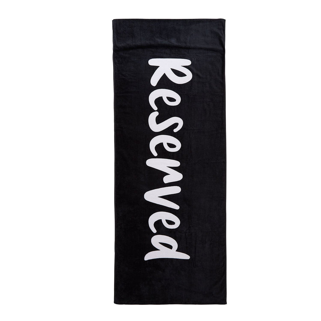 Catherine Lansfield Reserved Cotton Beach Sun Lounger Towel