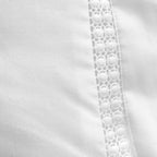 Bianca Oxford Lace Trim White 200TC Cotton Duvet Set