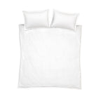 Bianca Oxford Lace Trim White 200TC Cotton Duvet Set