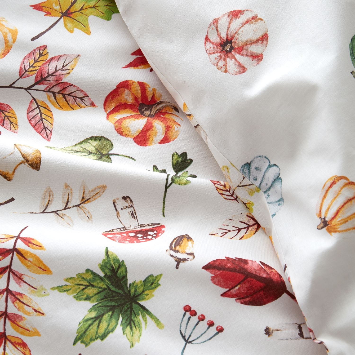 Catherine Lansfield Autumn Pumpkins Reversible Duvet Set