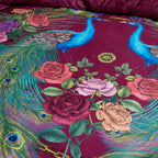Matthew Williamson Xanadu Peacock Plum Cotton Duvet Set