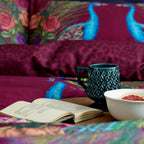 Matthew Williamson Xanadu Peacock Plum Cotton Duvet Set