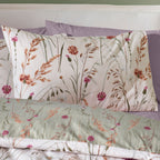 Catherine Lansfield Grasmere Green Floral Brushed Cotton Duvet Set