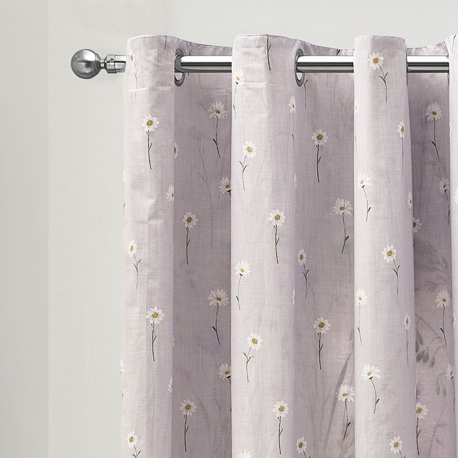 Catherine Lansfield Grasmere Lilac Floral Fully Reversible Curtains