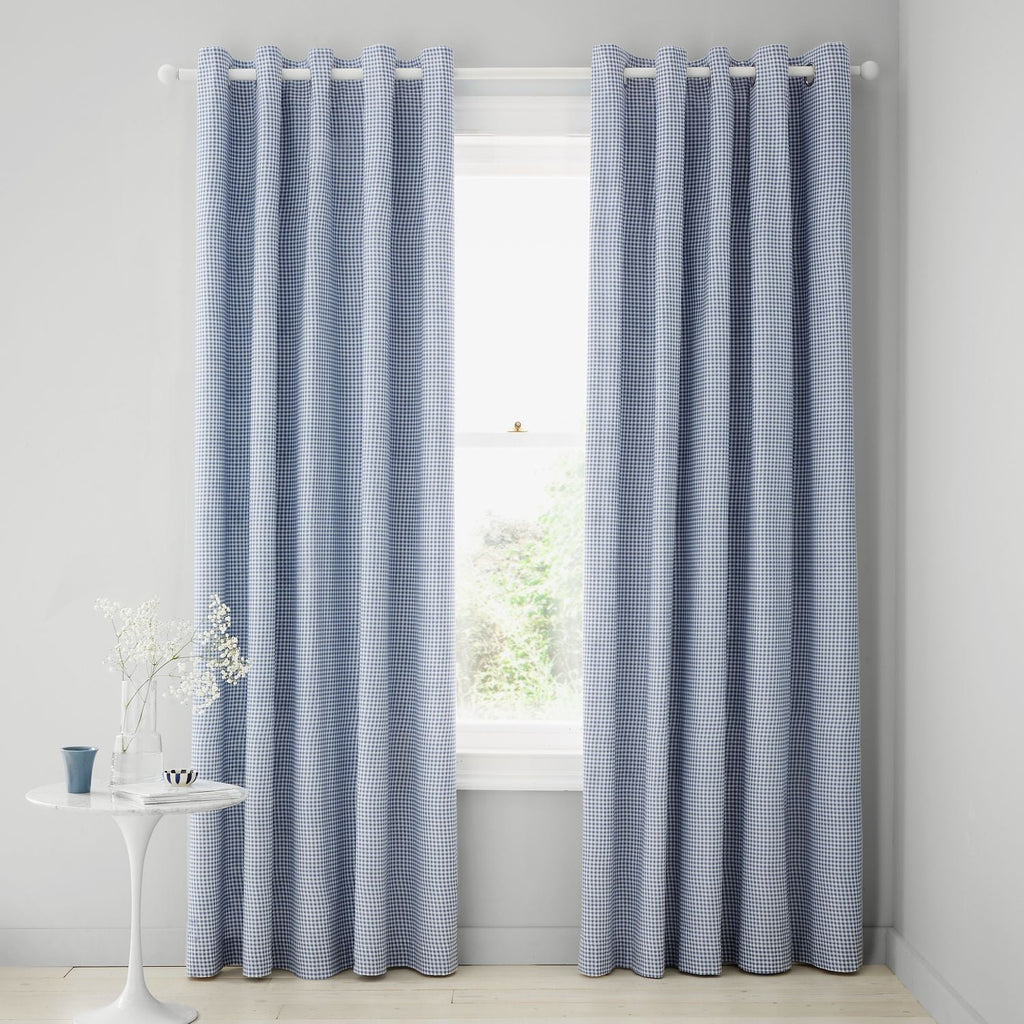 Catherine Lansfield Lucie Floral Frill Fully Reversible Eyelet Curtains