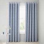 Catherine Lansfield Lucie Floral Frill Fully Reversible Eyelet Curtains