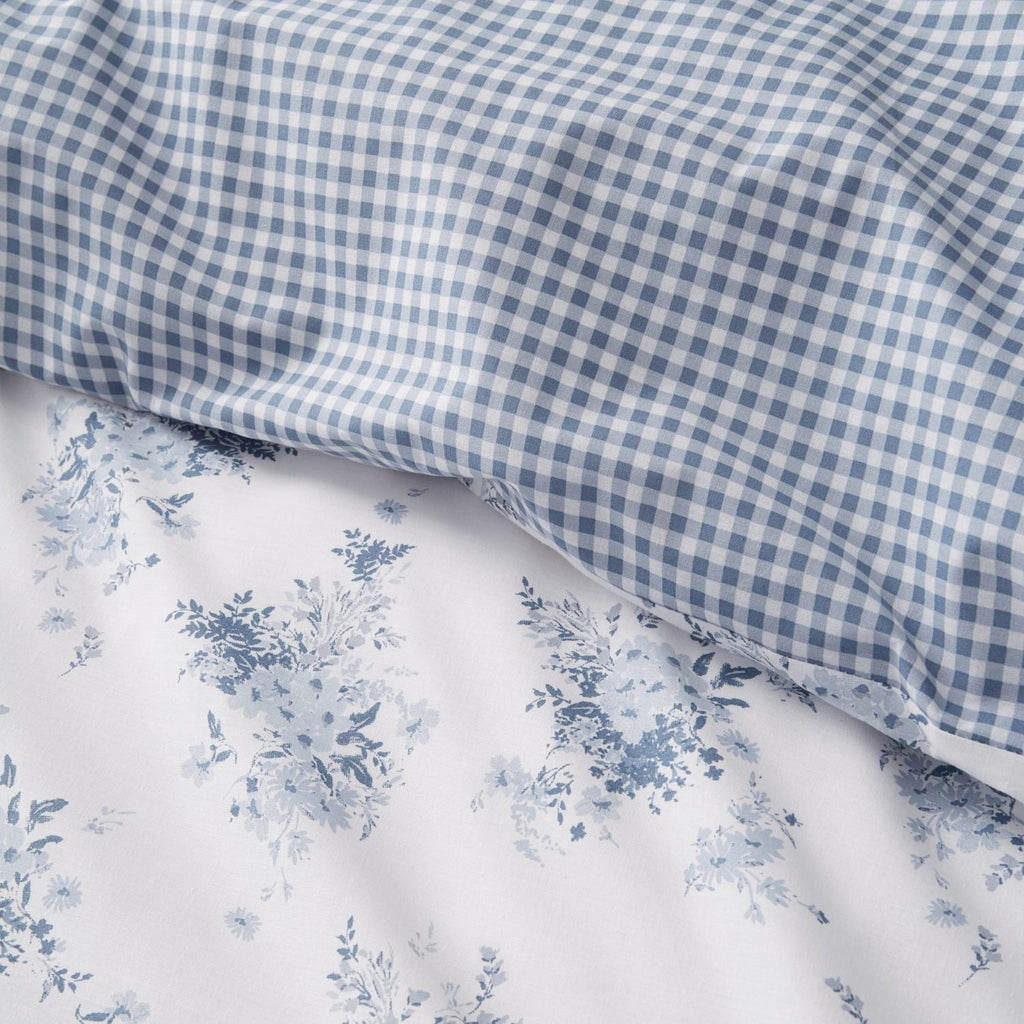 Catherine Lansfield Lucie Floral Frill Reversible Duvet Set