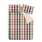 Catherine Lansfield Autumn Check Reversible Duvet Set