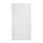 Bianca Zero Twist Satin Stitch White Cotton Towels