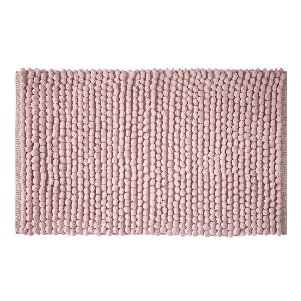 Bianca Aspen Pink Bobble Bath Mat