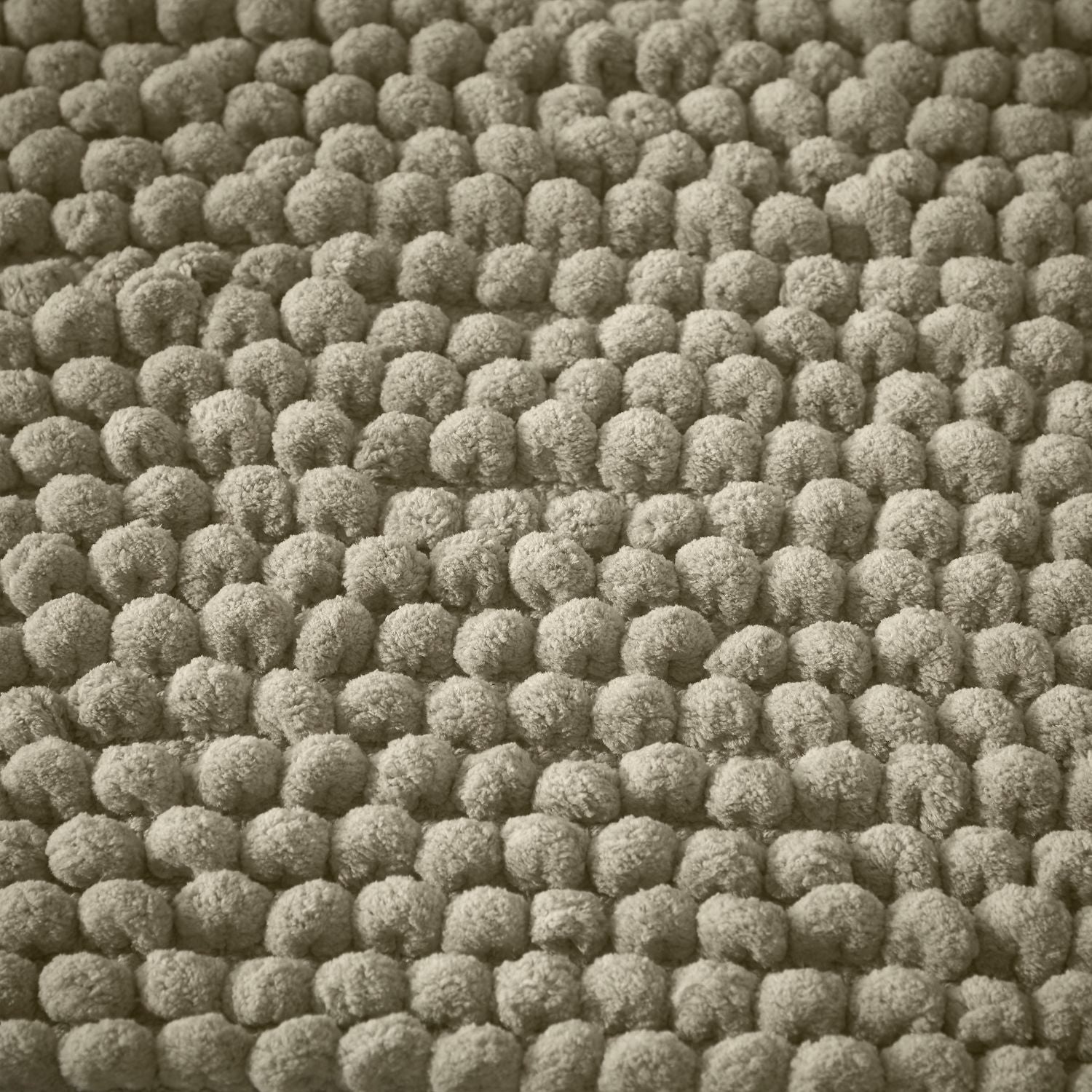 Bianca Aspen Sage Green Bobble Bath Mat