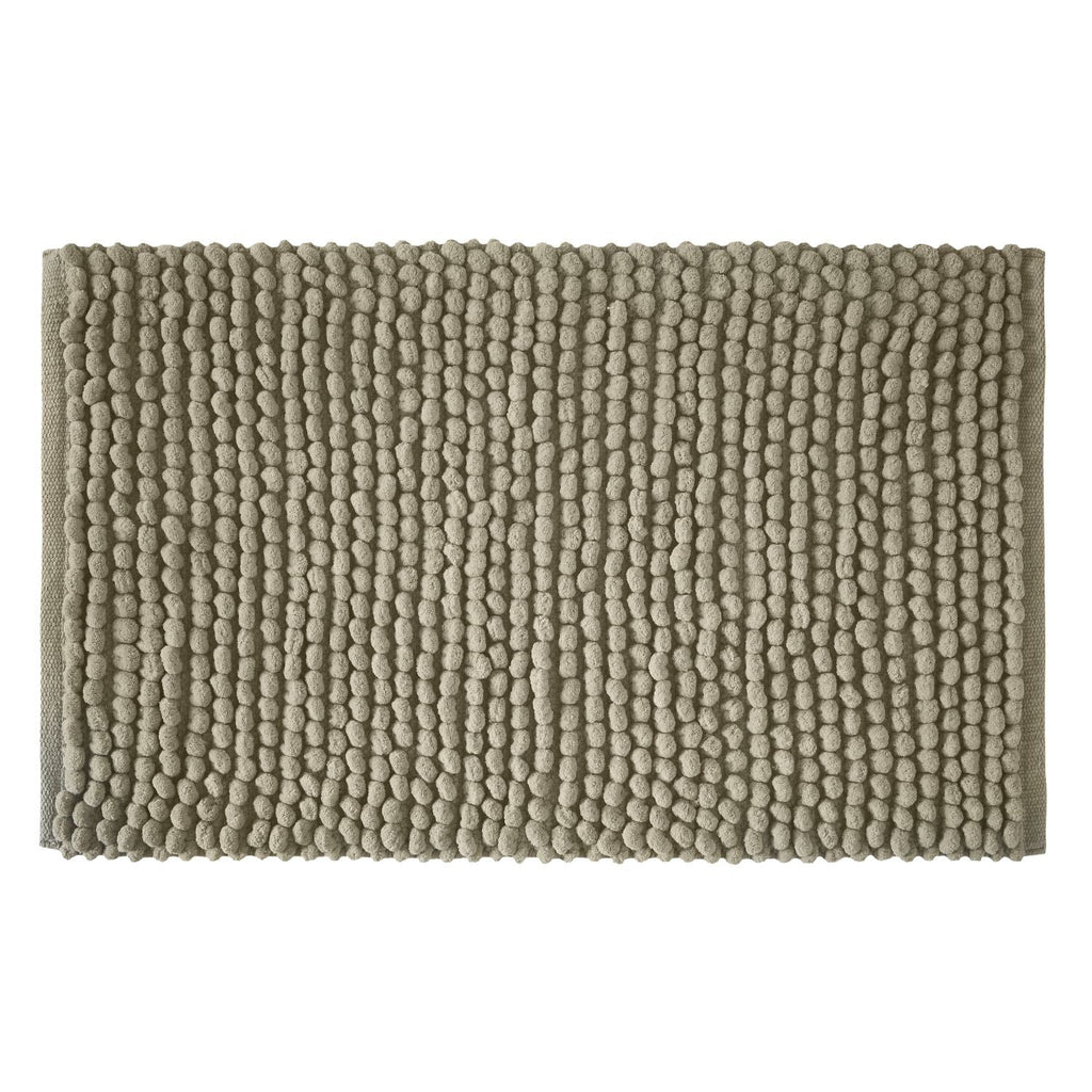 Bianca Aspen Sage Green Bobble Bath Mat