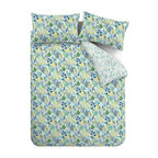Catherine Lansfield Tilly Blue Floral Reversible Duvet Set