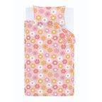 Catherine Lansfield Pink Retro Daisy Reversible Duvet Set