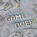 Catherine Lansfield Black Game Over Glow in the Dark Fleece Duvet Set