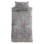 Catherine Lansfield Black Game Over Glow in the Dark Fleece Duvet Set