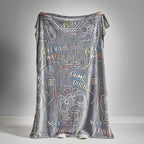 Catherine Lansfield Game Over Glow in the Dark Black Fleece Cosy Fleece Throw