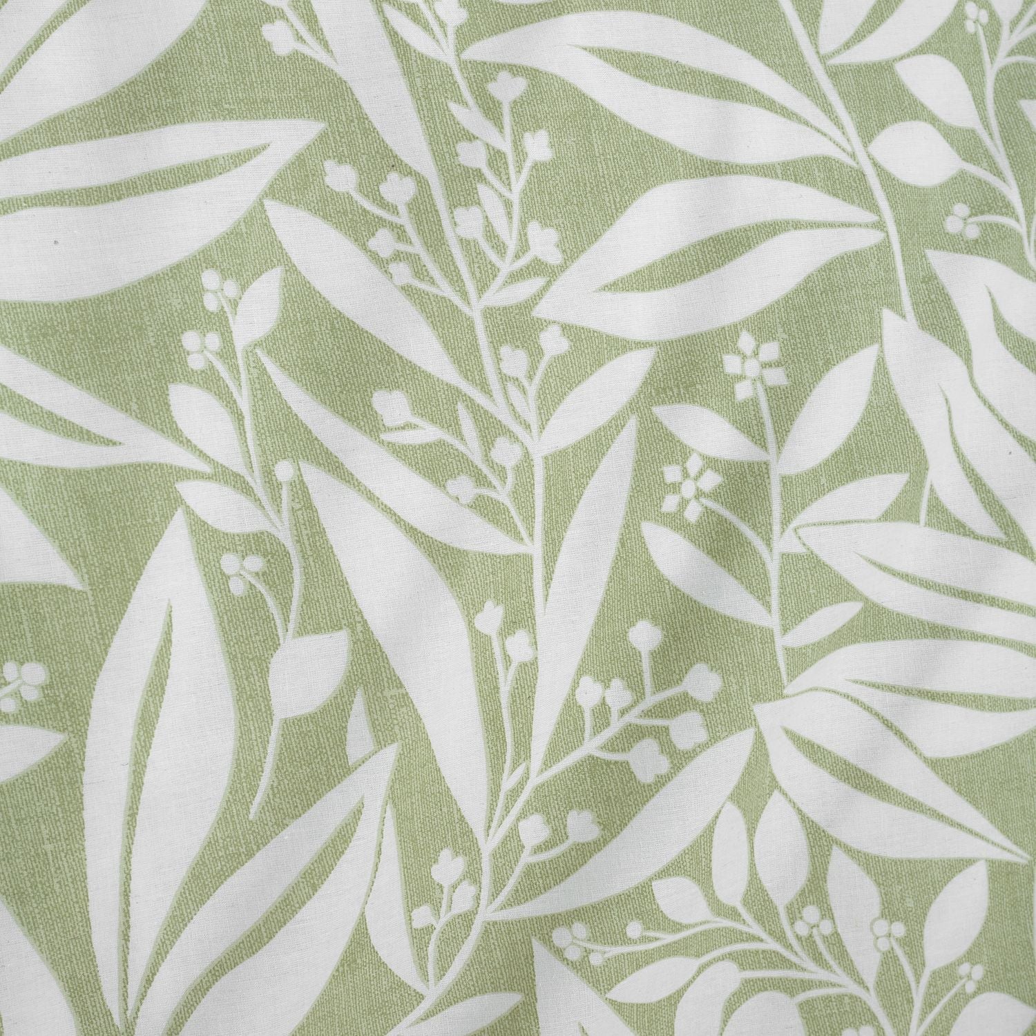 Catherine Lansfield Sorrel Leaf Green Reversible Duvet Set