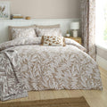 Catherine Lansfield Sorrel Leaf Natural Reversible Duvet Set