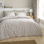 Catherine Lansfield Sorrel Leaf Natural Reversible Duvet Set