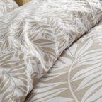 Catherine Lansfield Sorrel Leaf Natural Reversible Duvet Set