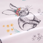 Catherine Lansfield Pink Bunny Tails Ditsy Flowers Reversible Duvet Set